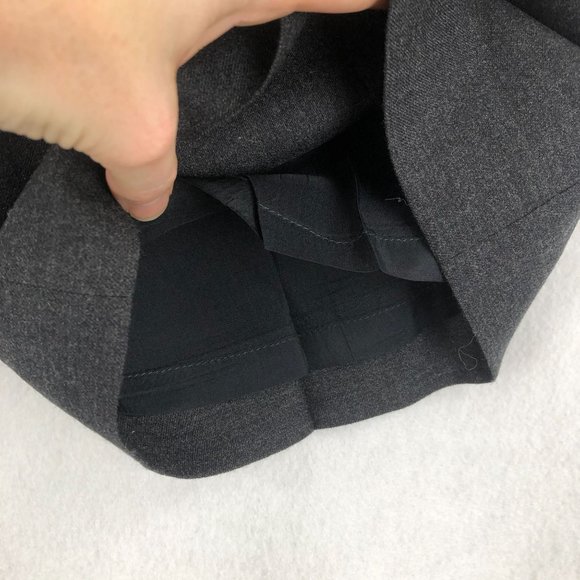 Express Women's Size 7/8R Dark Grey Wool Blend Hidden Fly Bootcut Trouser Pants - Picture 6 of 9